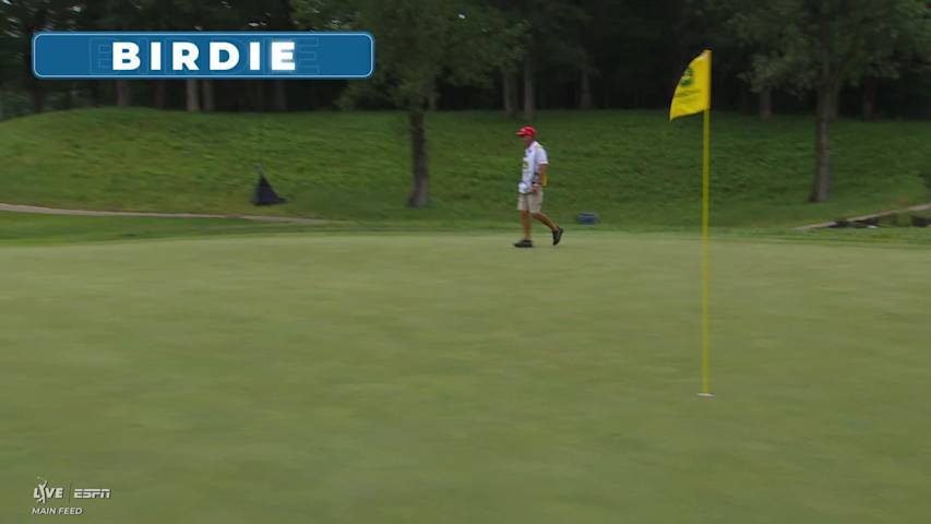 Aaron Wise sinks 61-foot birdie putt on No. 1 at John Deere