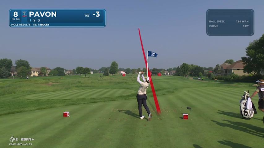 Matthieu Pavon makes birdie on No. 8 at 3M Open