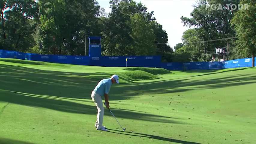 Jim Herman makes birdie on No. 17 in Round 4 at Wyndham
