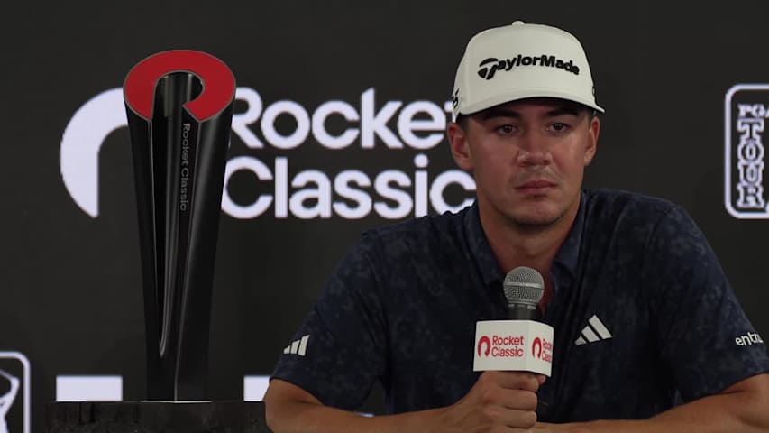 Michael Thorbjornsen's comments after winning Rocket Classic