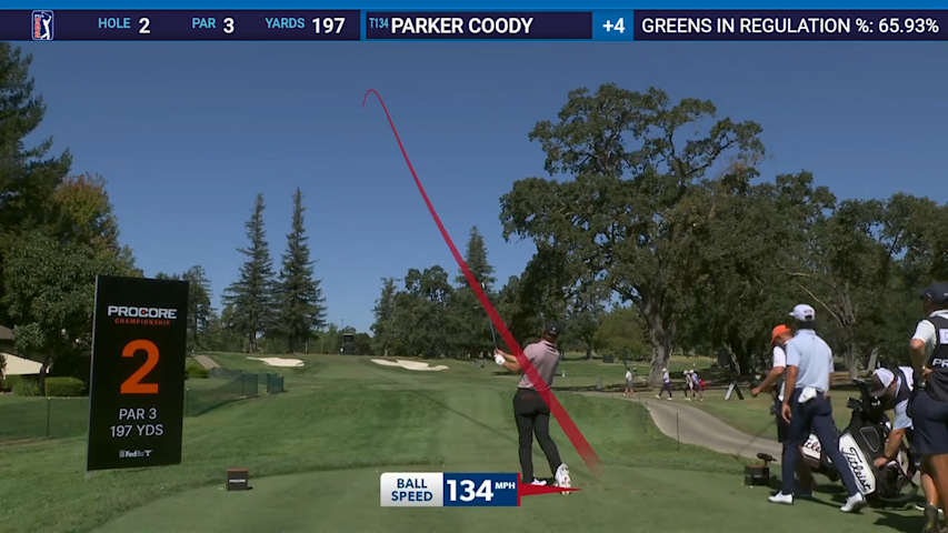 Parker Coody's tight tee shot leads to birdie at Procore
