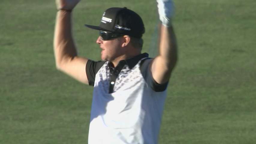 Brian Gay's walk-off eagle on the 72nd hole at The RSM Classic