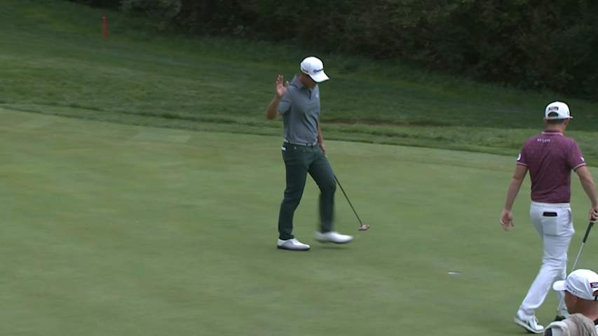 Danny Lee sinks birdie putt on No. 12 at THE CJ CUP