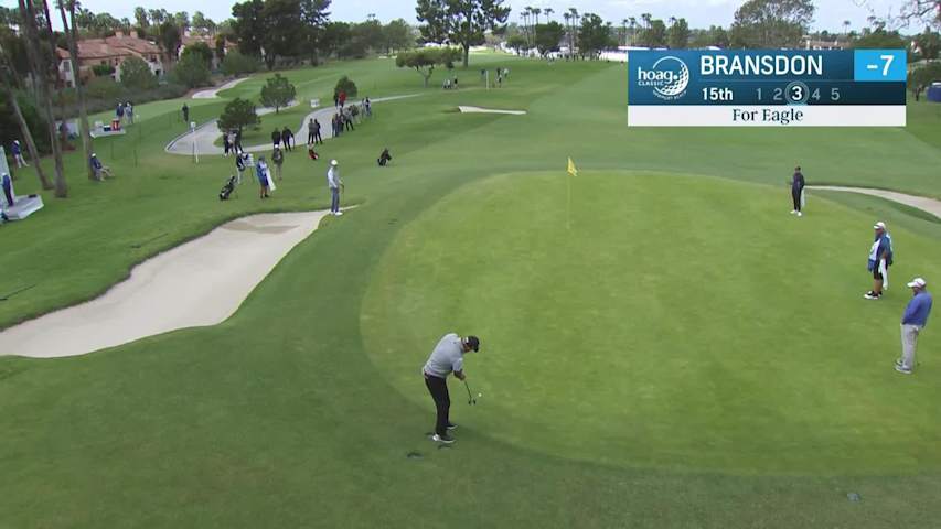 David Bransdon makes birdie on No. 15 at Hoag Classic