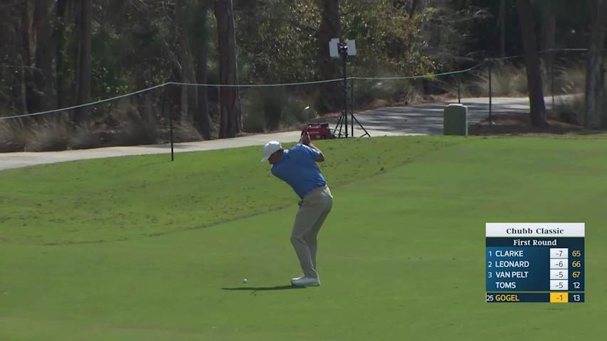 Matt Gogel makes birdie on No. 14 at Chubb Classic