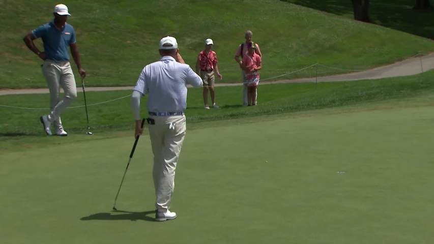 Jason Caron makes birdie on No. 8 at DICK'S Open