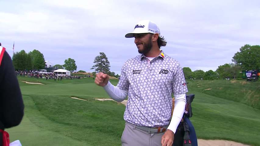 Max Homa pars 72nd hole to earn one-shot victory at Wells Fargo.