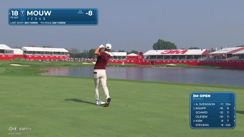 William Mouw makes birdie on No. 18 at 3M Open
