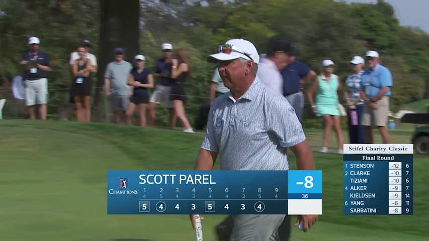 Scott Parel makes birdie on No. 8 at Stifel Charity Classic