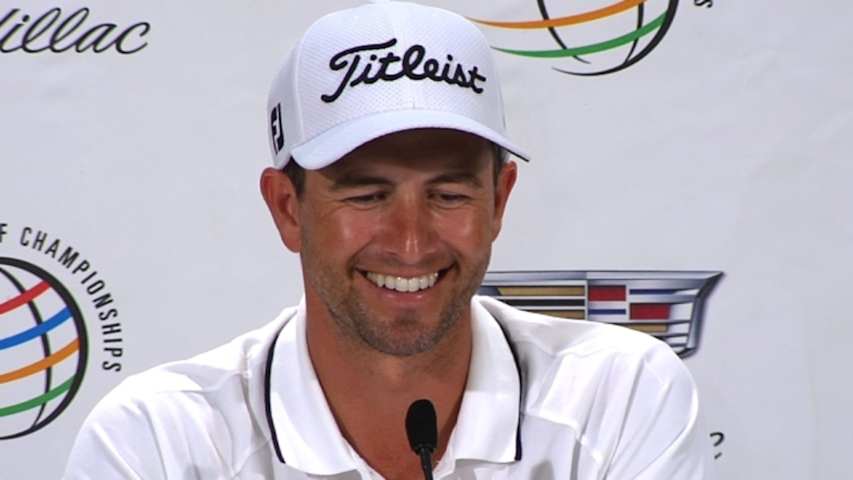 Adam Scott news conference after winning WGC-Cadillac Championship