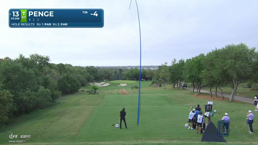 Marco Penge hits tee shot to 4 feet, sets up birdie on No. 13 at Valero