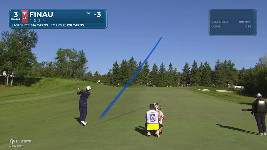 Tony Finau sinks 23-foot birdie putt on No. 3 at RBC Canadian