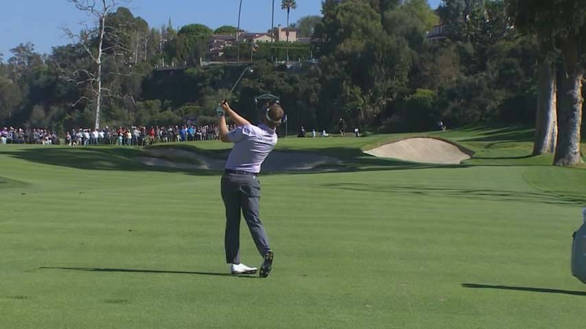 Billy Hurley sticks approach shot for birdie chance at Genesis Open