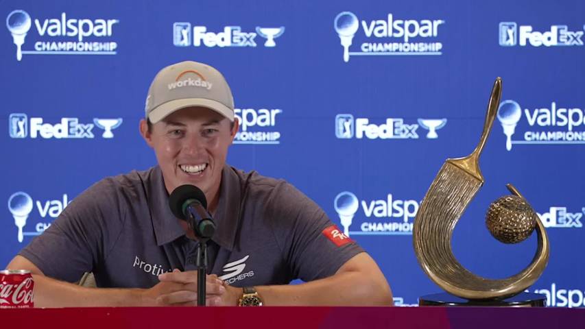 Matt Fitzpatrick’s news conference after winning Valspar Championship