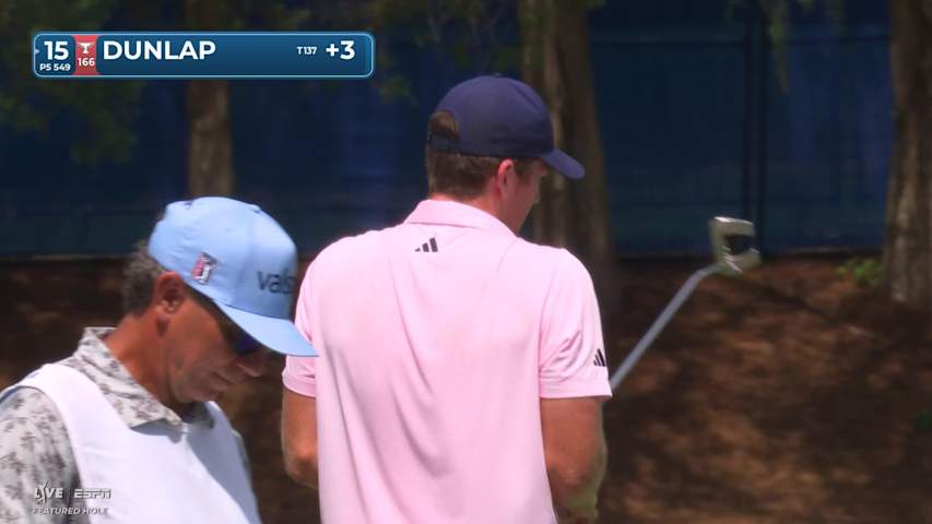 Nick Dunlap reaches par-5 No. 15 in two, makes birdie at Wyndham