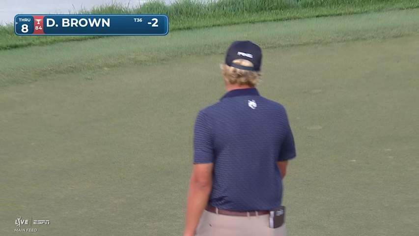 Daniel Brown sinks 30-foot birdie putt on No. 17 at Cognizant Classic