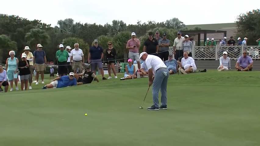 Marco Dawson converts birdie putt at TimberTech Champ