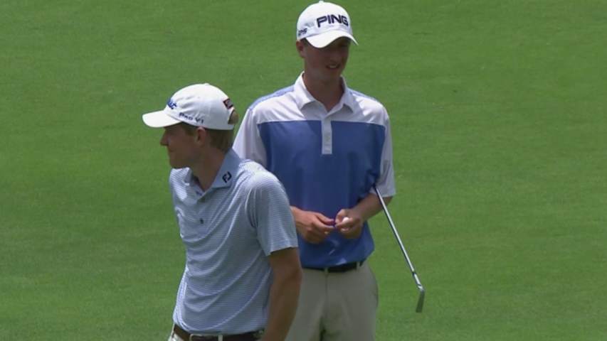 Zachary Olsen's masterful chip in birdie is the Shot of the Day