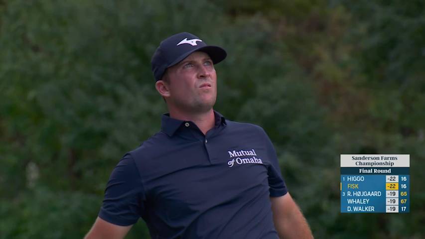 Steven Fisk hits 102-yard approach to 3 feet, sets up birdie on No. 17 at Sanderson Farms