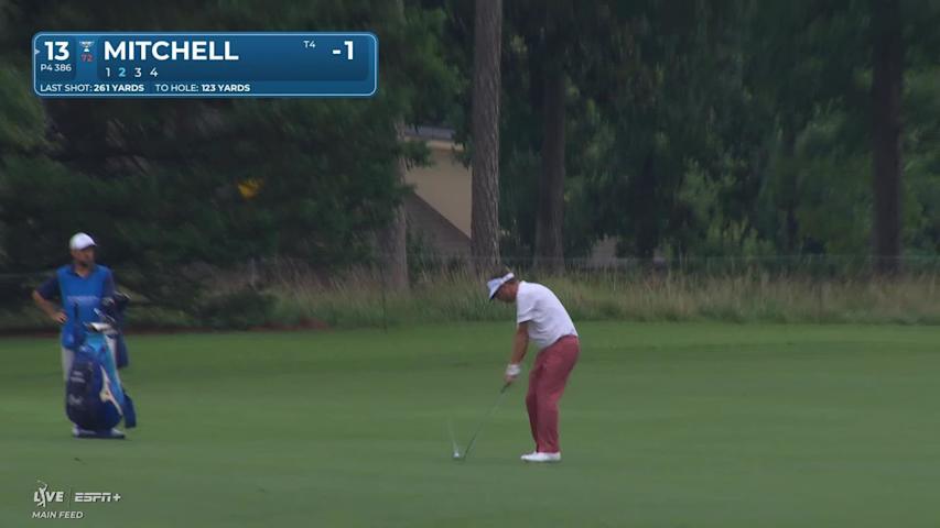 Keith Mitchell makes birdie on No. 13 at Wyndham