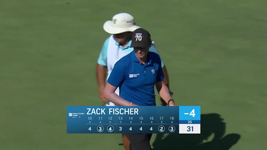 Zack Fischer makes birdie on No. 18 at Nationwide Children's