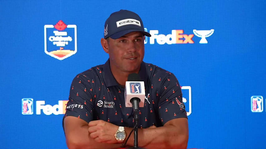 Gary Woodland's news conference after winning Texas Children's