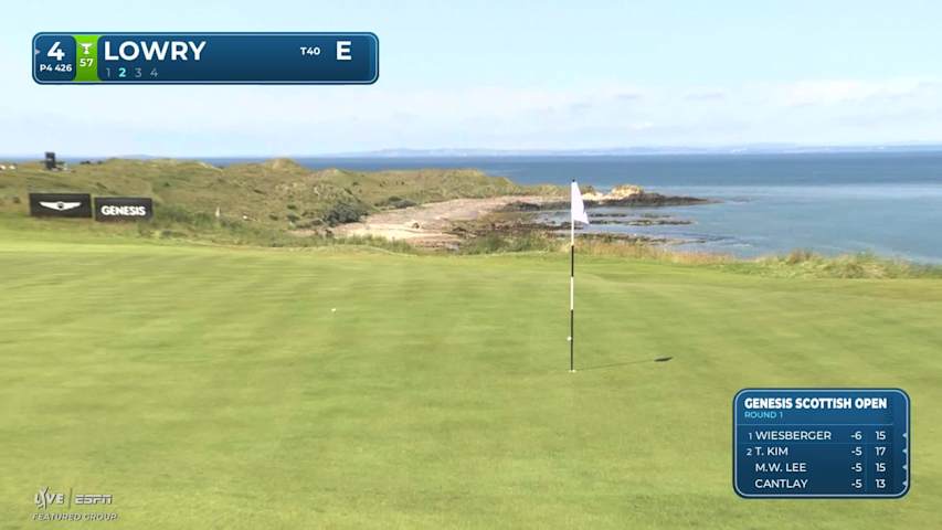Shane Lowry's 170-yard approach sets up birdie on No. 4 at Genesis Scottish Open
