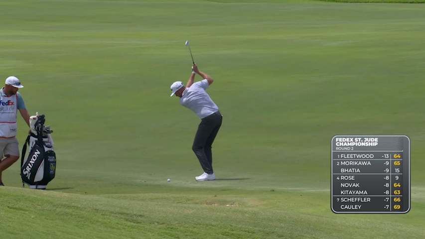 Taylor Pendrith makes birdie on No. 13 at FedEx St. Jude