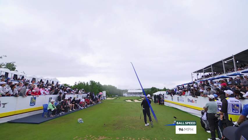 Brice Garnett hits tee shot to 7 feet, sets up birdie on No. 14 at RBC Canadian
