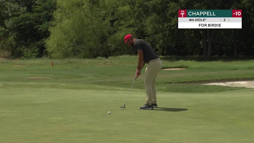 Kevin Chappell makes short birdie putt at THE CJ CUP