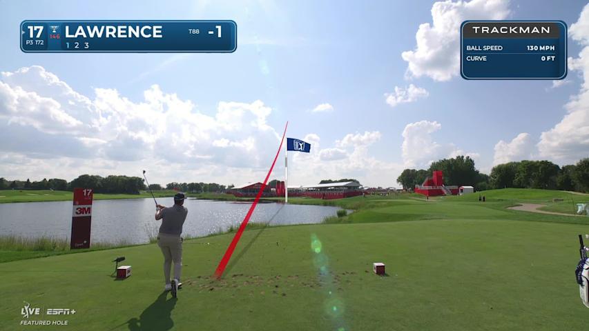 Thriston Lawrence makes birdie on No. 17 at 3M Open