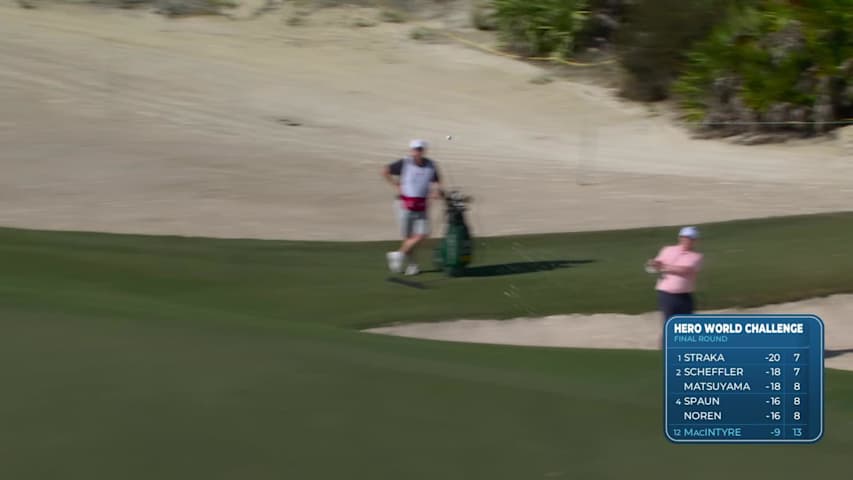 Robert MacIntyre sinks 5-foot birdie putt on No. 14 at Hero World Challenge