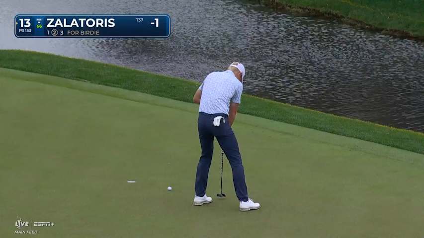 Will Zalatoris rolls in birdie putt at THE PLAYERS