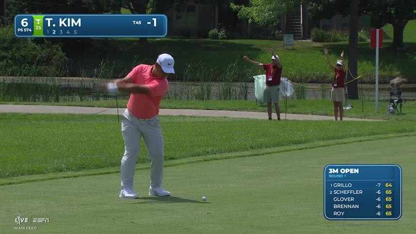 Tom Kim reaches par-5 No. 6 in two, makes birdie at 3M Open