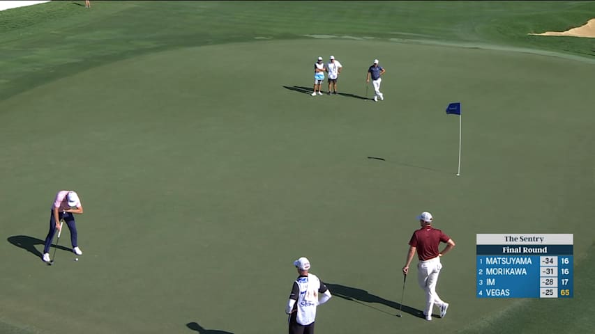 Will Zalatoris' quality lag putt leads to birdie at The Sentry
