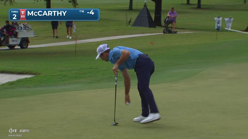 Denny McCarthy makes birdie on No. 2 at Cadillac