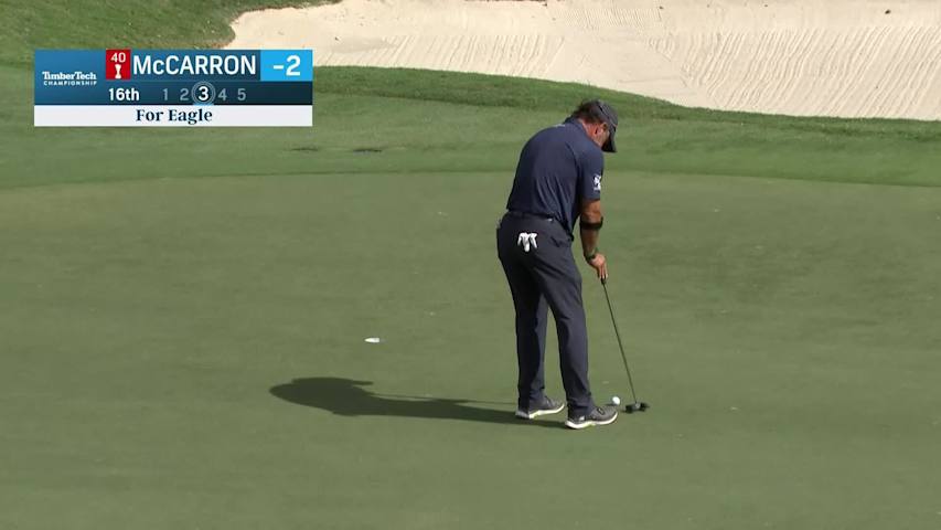 Scott McCarron makes eagle on No. 16 at TimberTech Champ