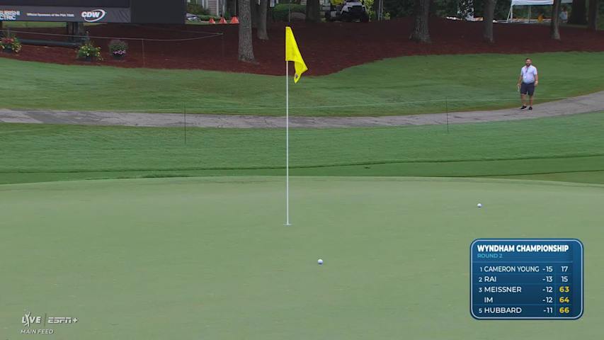 Keith Mitchell makes birdie on No. 17 at Wyndham