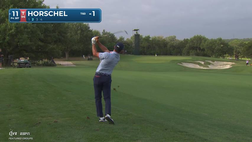 Billy Horschel drains 21-foot birdie putt on No. 11 at Valero