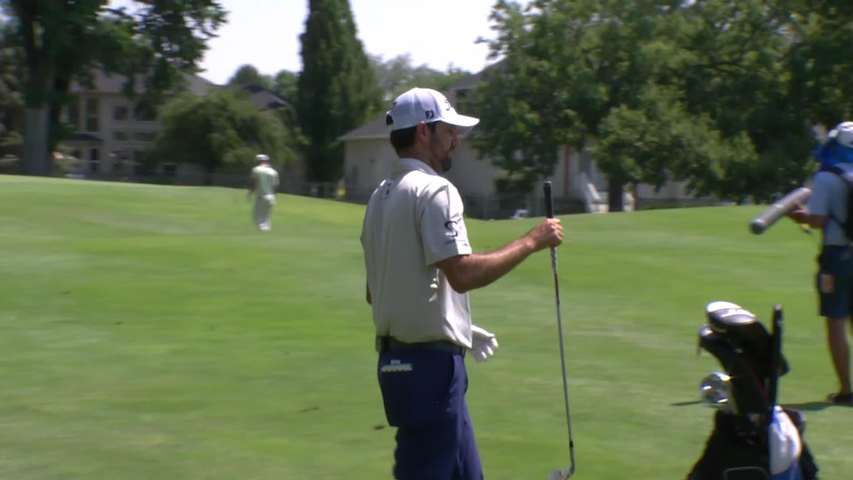 Cody Blick sticks it close from rough and birdies at Utah Championship