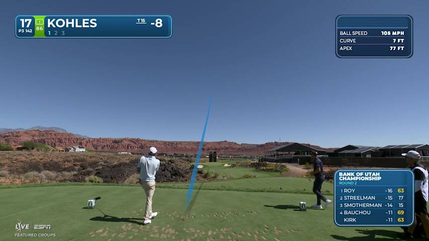 Ben Kohles nearly aces No. 17, makes birdie at Bank of Utah