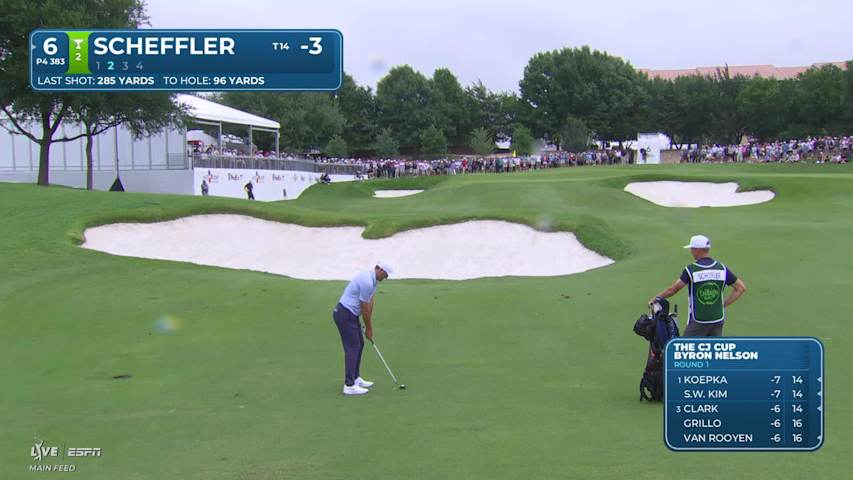 Scottie Scheffler makes birdie on No. 6 at THE CJ CUP