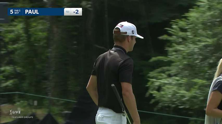 Yannik Paul makes birdie on No. 5 at Wyndham