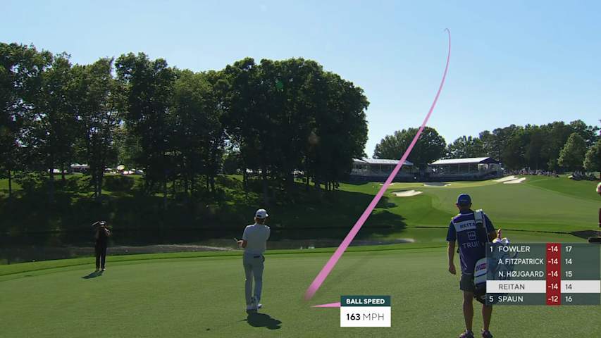 Kristoffer Reitan reaches par-5 No. 15 in two, makes birdie at Truist Championship