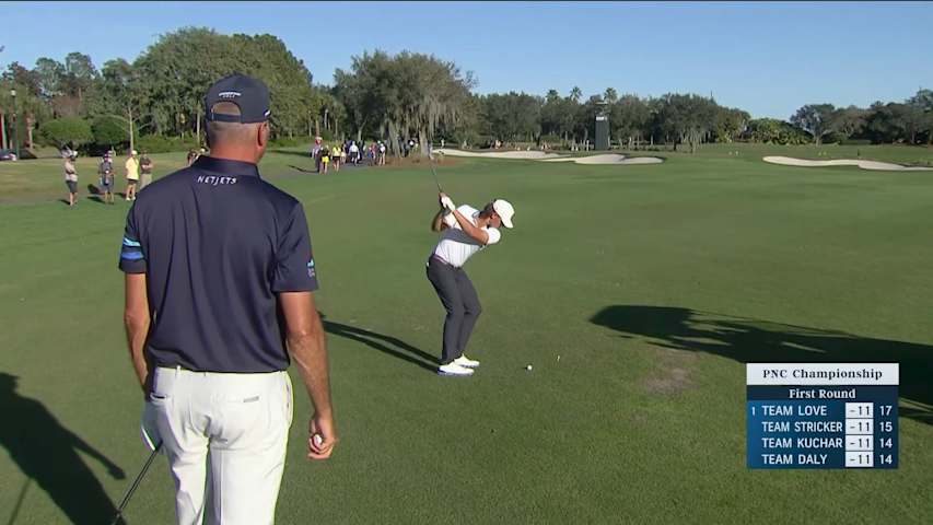 Cameron Kuchar sets up birdie with tight approach at PNC Championship
