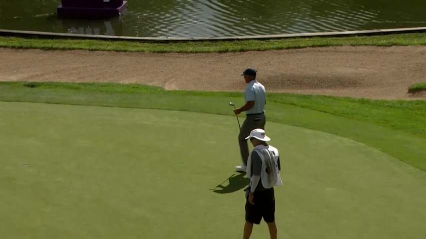 Tom Byrum makes lengthy putt for birdie at Ally Challenge