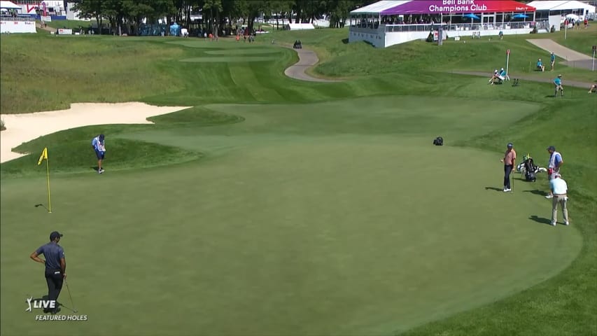 Ryan Armour's long putt for birdie at 3M Open
