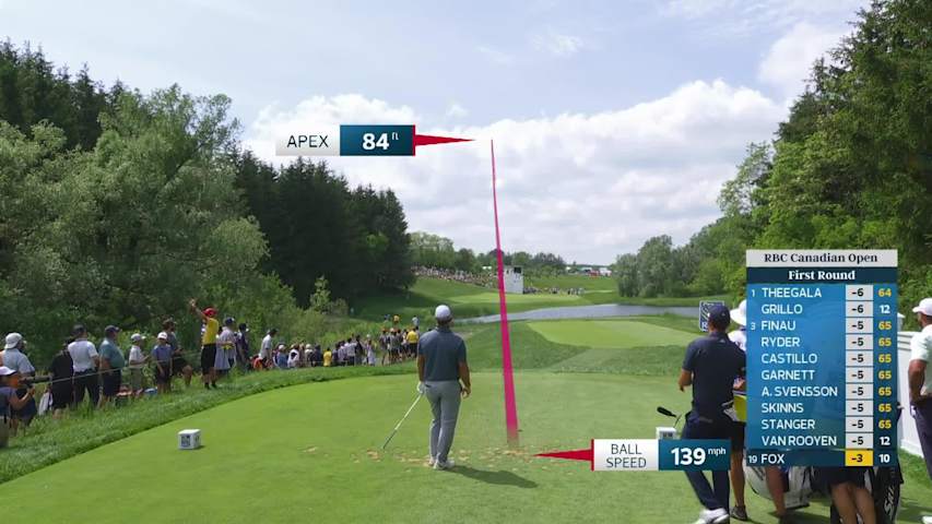 Ryan Fox hits tee shot to 4 feet, sets up birdie on No. 11 at RBC Canadian