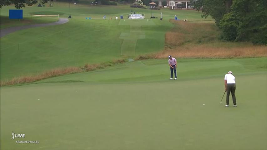 MJ Daffue sinks 31-foot birdie putt at Wyndham