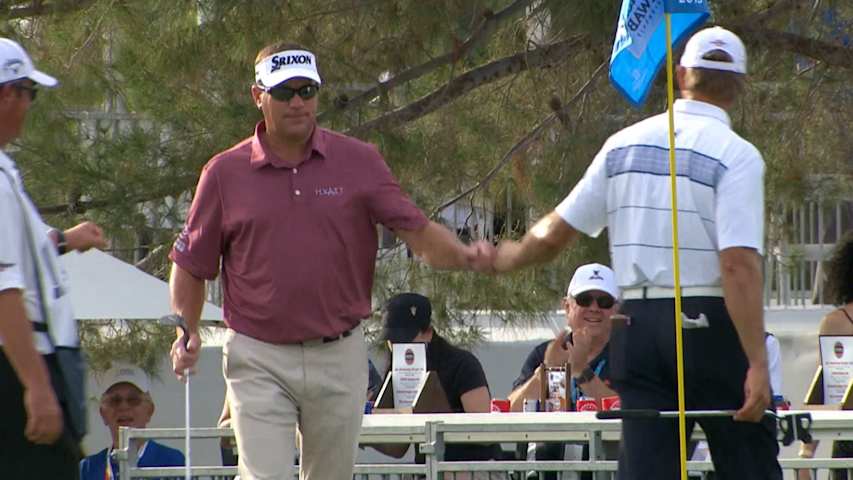 Brandt Jobe's hole-out chip shot at Charles Schwab Cup